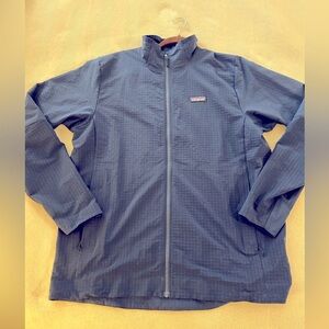 Blue Patagonia R1 zip up jacket. Lightweight jacket. Size XL
